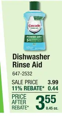 Menards Dishwasher Rinse Aid offer