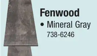 Menards Fenwood offer