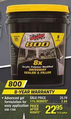 Menards DRIVEWAY SEALER & FILLERS offer