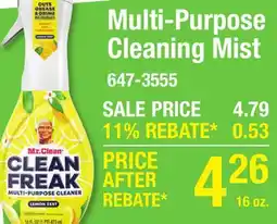 Menards Multi-Purpose Cleaning Mist offer