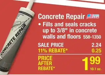Menards Concrete Repair offer