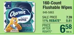 Menards 160-Count Flushable Wipes offer
