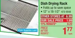 Menards Dish Drying Rack offer
