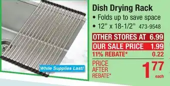 Menards Dish Drying Rack offer