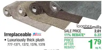 Menards Irreplaceable offer
