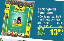 Menards All Songbirds Blend offer