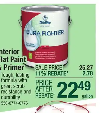 Menards Interior Flat Paint & Primer offer