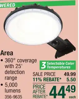 Menards Area offer