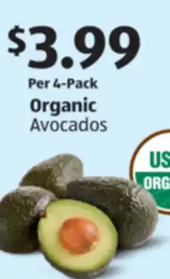 Aldi Organic Avocados offer