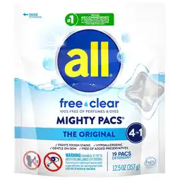 Walgreens Mighty Pacs Laundry Detergent Free Clear offer