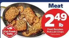 Save a Lot Fresh Boneless Pork Loin Chops offer