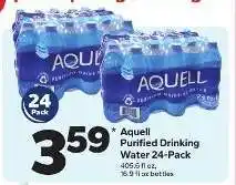 Save a Lot Aquell Purified Drinking Water 24-Pack offer