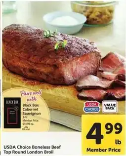 Safeway USDA Choice Boneless Beef Top Round London Broil offer