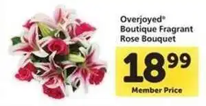 Safeway Overjoyed Boutique Fragrant Rose Bouquet offer