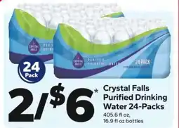 Save a Lot Crystal Falls Purified Drinking Water 24-Packs offer