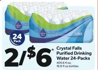 Save a Lot Crystal Falls Purified Drinking Water 24-Packs offer