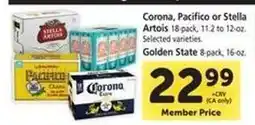 Safeway Corona, Pacifico or Stella Artois offer