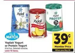 Safeway Yoplait Yogurt or Protein Yogurt offer