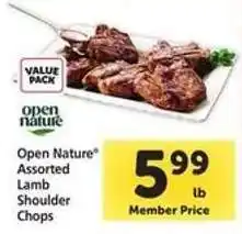 Safeway Open Nature Assorted Lamb Shoulder Chops offer