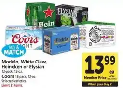 Safeway Modelo, White Claw, Heineken or Elysian offer