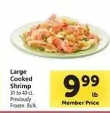 Safeway Large Cooked Shrimp offer