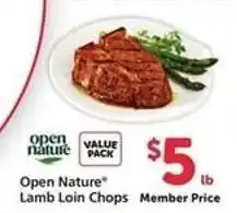 Safeway Open Nature Lamb Loin Chops offer