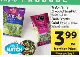 Safeway Taylor Farms Chopped Salad Kit offer