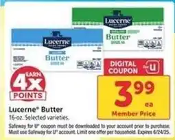 Safeway Lucerne Butter offer