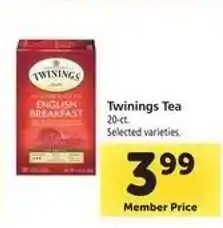 Safeway TWININGS TEA offer
