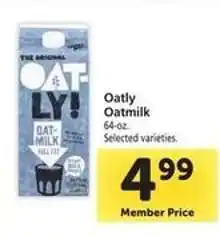 Safeway OATLY Oatmilk offer