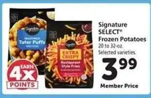 Safeway Signature Select Frozen Potatoes offer