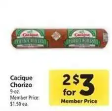 Safeway Cacique Chorizo offer