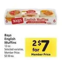 Safeway Bays English Muffins offer