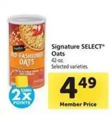 Safeway Signature SELECT Oats offer