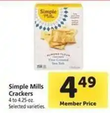Safeway Simple Mills Crackers offer