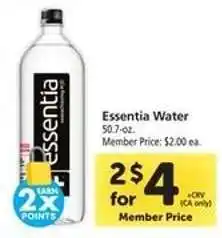 Safeway essentia Water offer