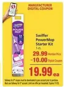 Safeway Swiffer Powermop Starter Kit offer