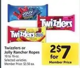 Safeway Twizzlers or Jolly Rancher Ropes offer