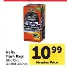 Safeway Hefty Trash Bags offer
