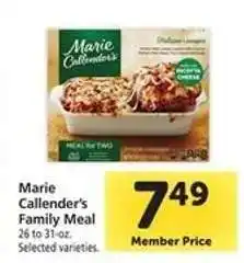 Safeway Marie Callender’s Family Meal offer
