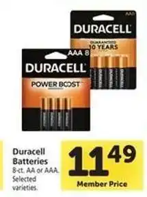 Safeway Duracell Batteries offer