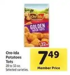 Safeway Ore-Ida Potatoes Tots offer