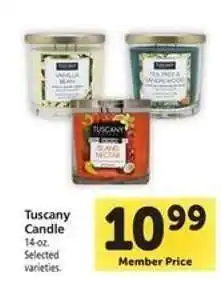 Safeway Tuscany Candle offer