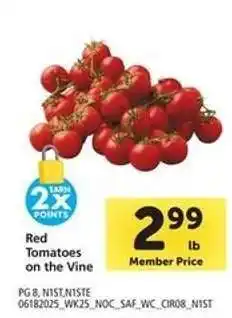Safeway Red Tomatoes on the Vine offer