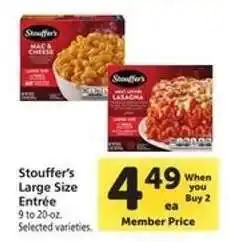 Safeway Stouffer's Large Size Entrée offer