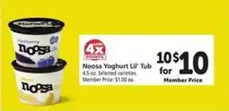 Safeway Noosa Yoghurt Lil' Tub offer