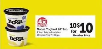 Safeway Noosa Yoghurt Lil' Tub offer