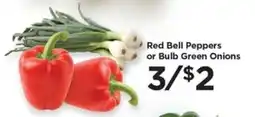 Food 4 Less Red Bell Peppers or Bulb Green Onions offer