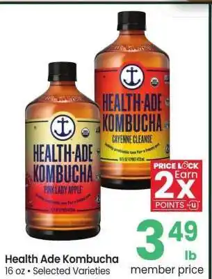 Albertsons Health-Ade Kombucha - 16 oz • Selected Varieties offer