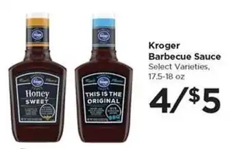 Food 4 Less Kroger Barbecue Sauce offer